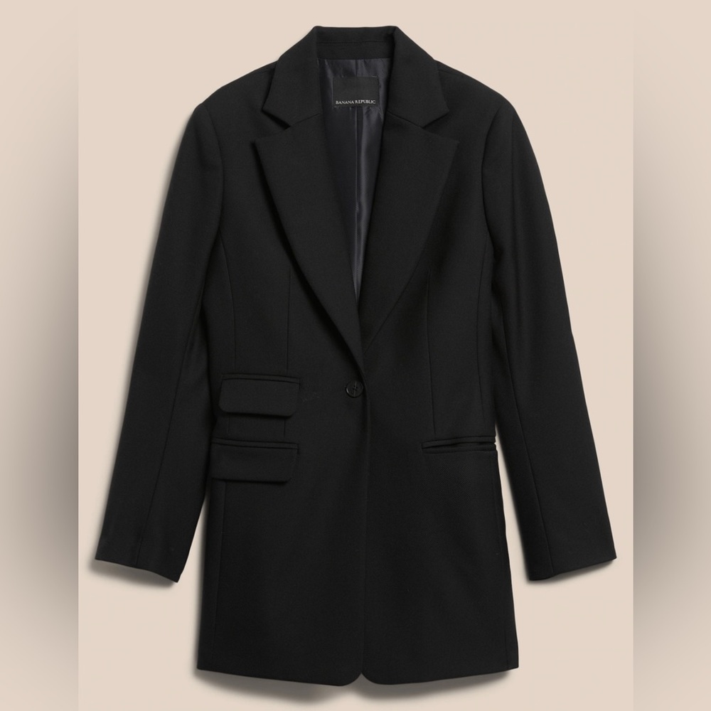 Sculpted Wool Blazer